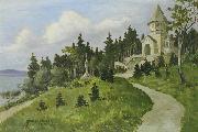 Anton Genberg Votivkapelle in Berg am Starnberger oil painting on canvas